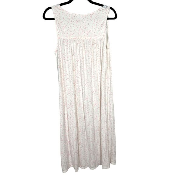 Eileen West Sleeveless Ballet Gown Pink Lace Floral Size Small - Picture 5 of 7